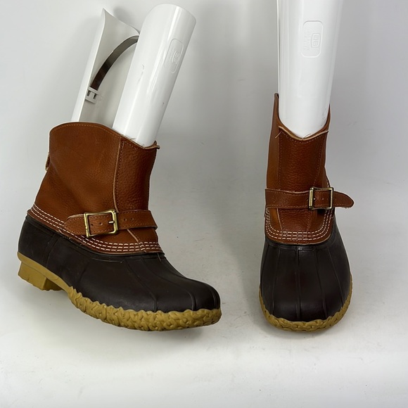 L.L. Bean Shoes Llbean Tan Leather Classic 7 Laceless Buckle